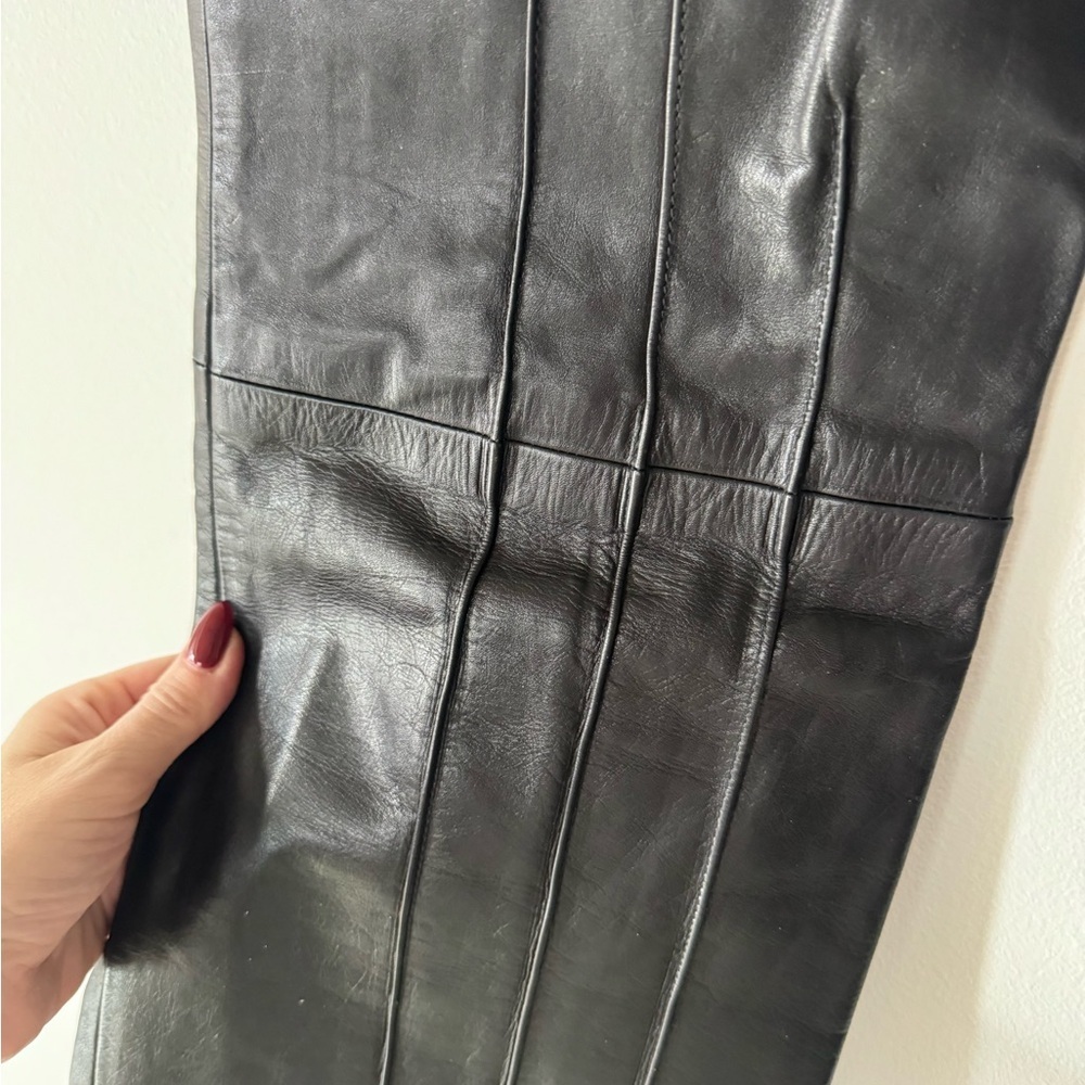 Rudsak Black Genuine Leather Pants — Size 6 - Picture 9 of 17